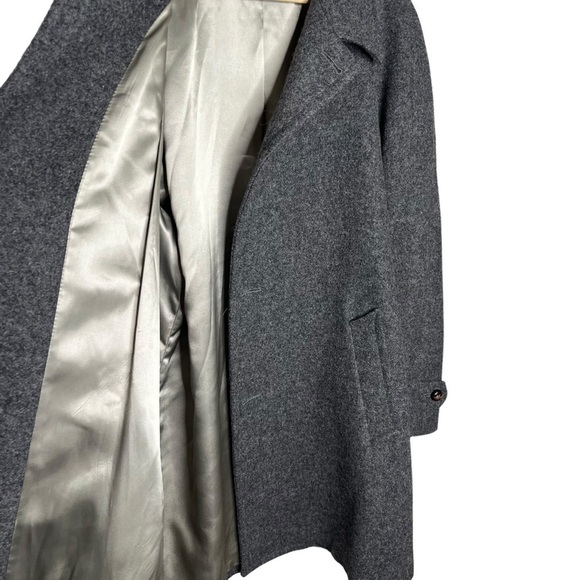 Pendleton Gray wool trench coat Sz 46 - Picture 4 of 8